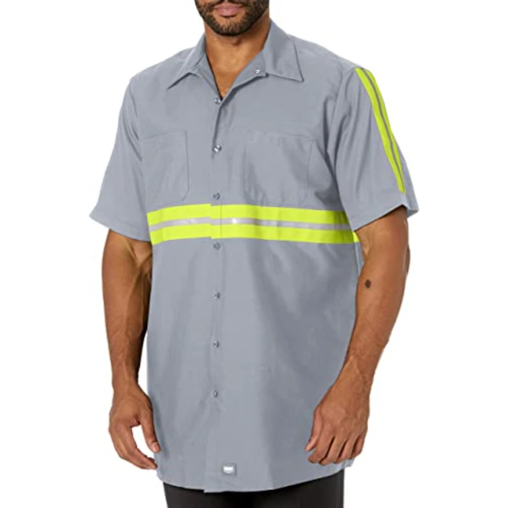 Customized Logo Design Custom FRC Shirt For Workers Safety FR Shirt With Reflectors