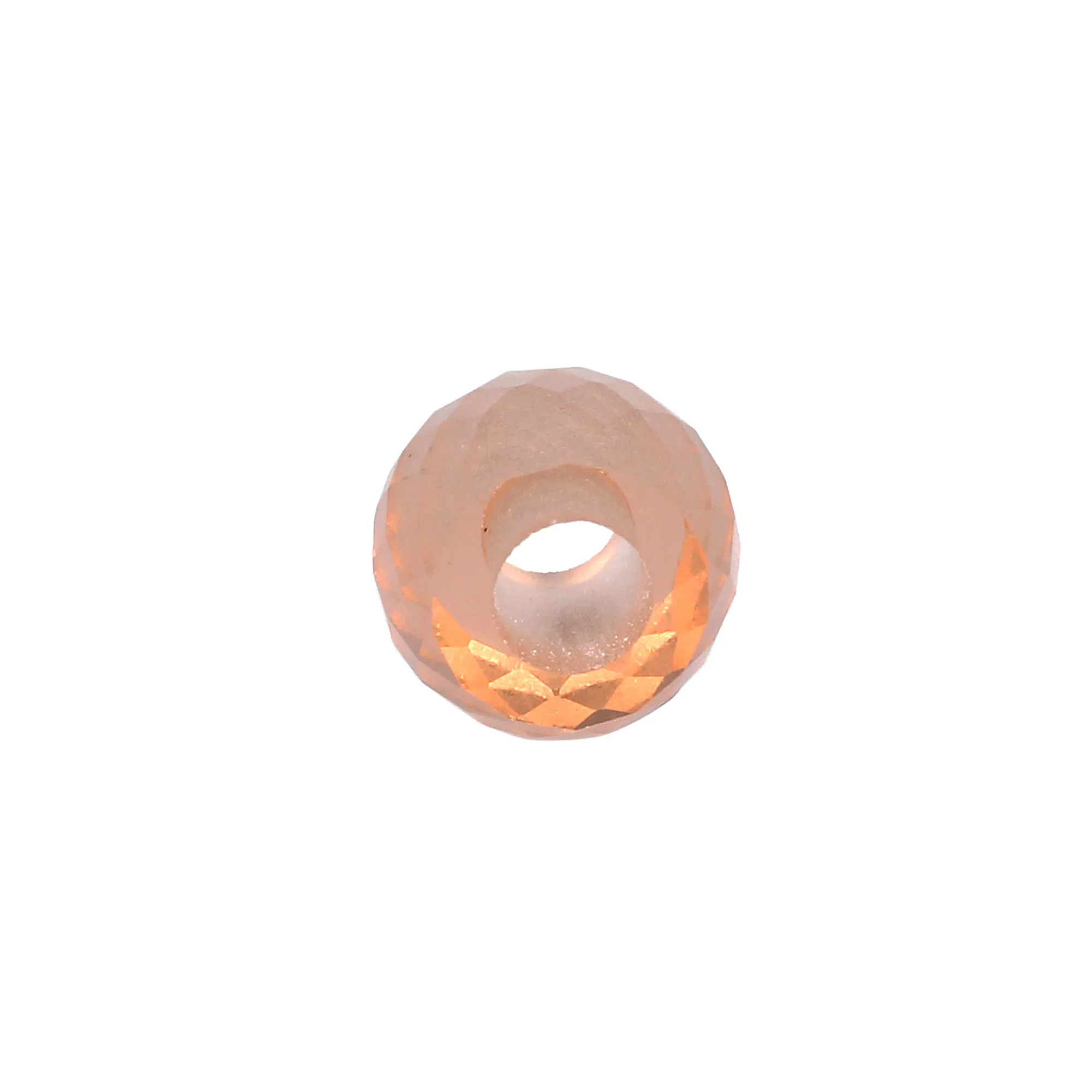 Champagne Quartz 13x11x5mm Barrel Faceted Big Hole Beads 12 Cts For Making Bracelet Loose Gemstone