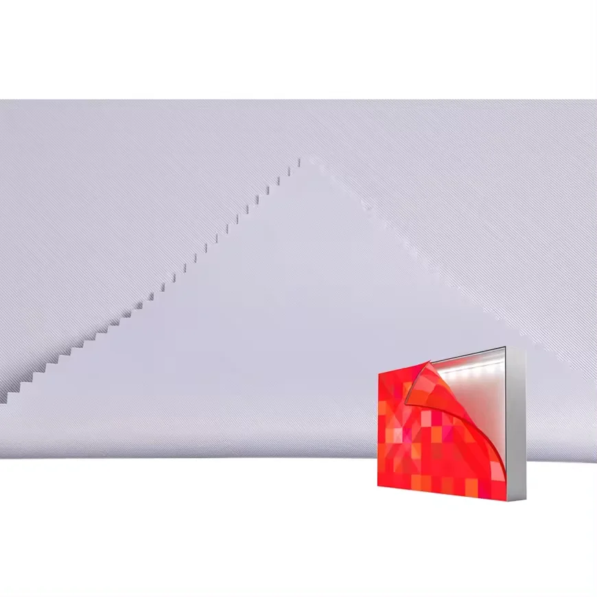Chinese Hot-selling B1/M1 Pearl Backlit Textile Fabric PVC Free 100% Polyester for Indoor Outdoor Advertising Light Box