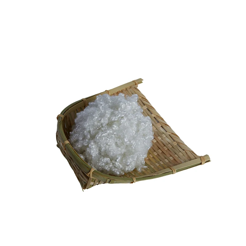 7dx64mm recycled hcs very bright color no cotton shoddy fiber 3D hollowfibre filling polyester staple fiber
