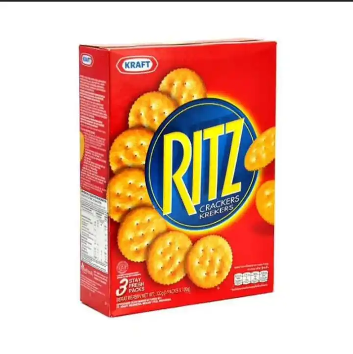 Ritz Crackers Original 12 boxes x (3 Packs x 100 gr) Crunchy Biscuit Snack Food Makanan Halal Indonesia