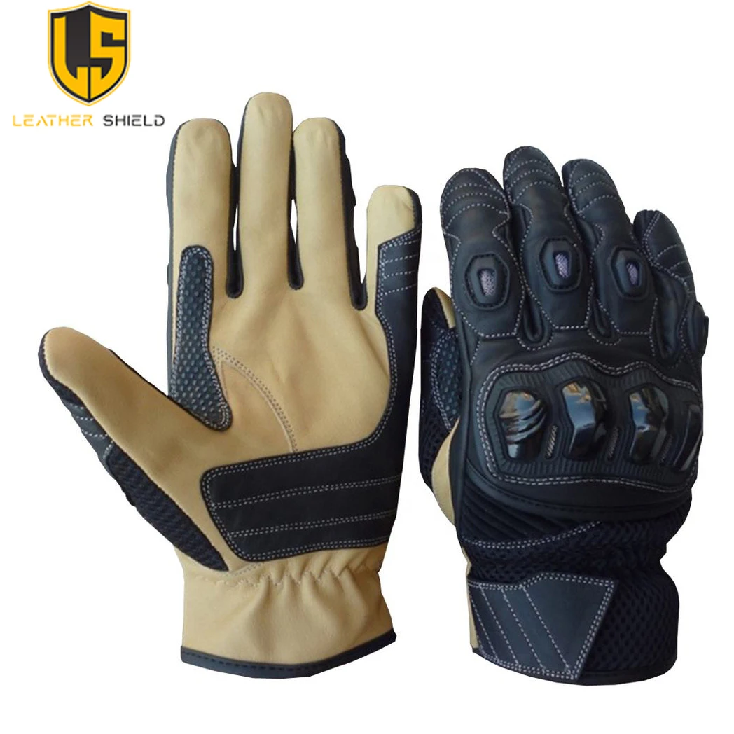 New style cow hide Genuine leather Racing gloves Pakistan Manufacturer and Exporter Germany 2022