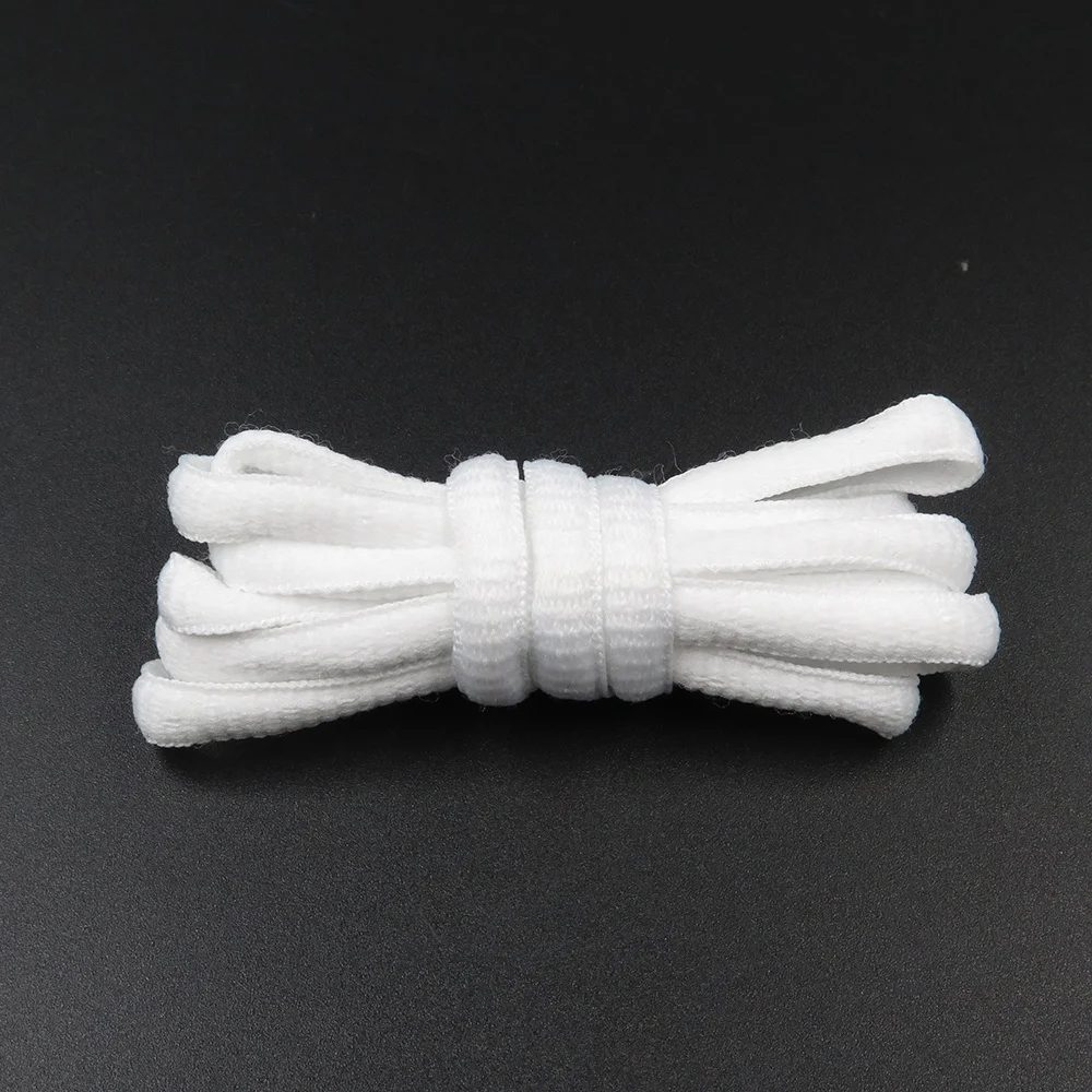 Green Fashion Multi-Color Polyester Oval Half Round Shoelaces With Plastic Metal Aglets Custom Shoe Lace