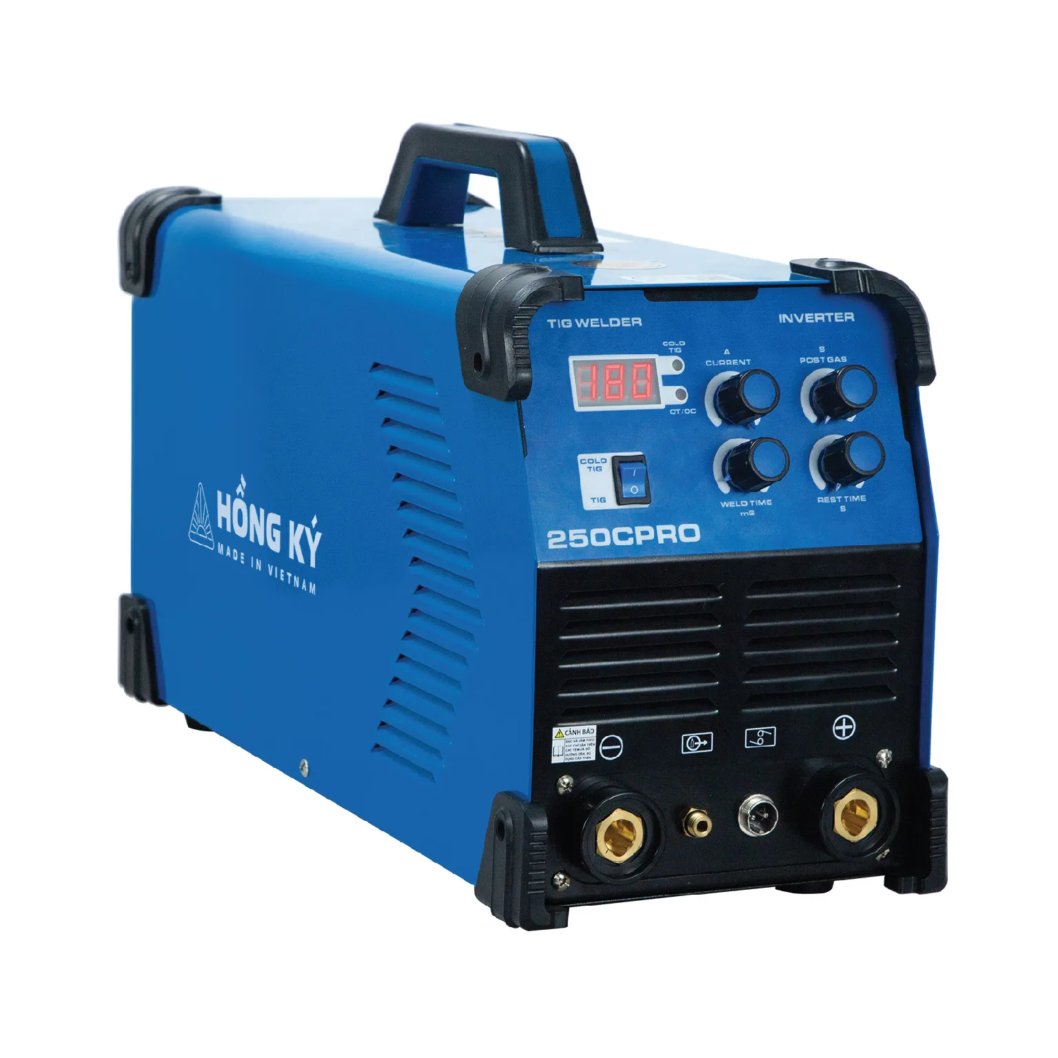 Vietnam-Made Powerfull 250A HKTIG250CPRO Inverter Cold TIG DC Arc Welder Stainless Steel Copper Portable IGBT 220V New Condition