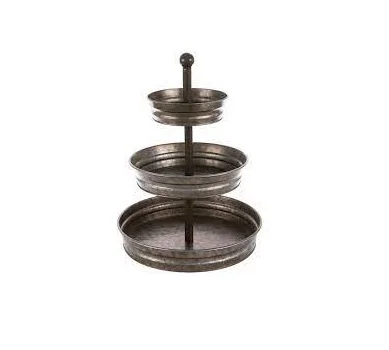 Creative Designer Cake Stand Galvanized Round Top Vintage Cake Stand Inexpensive Decorative Wholesale Best Cake Stand