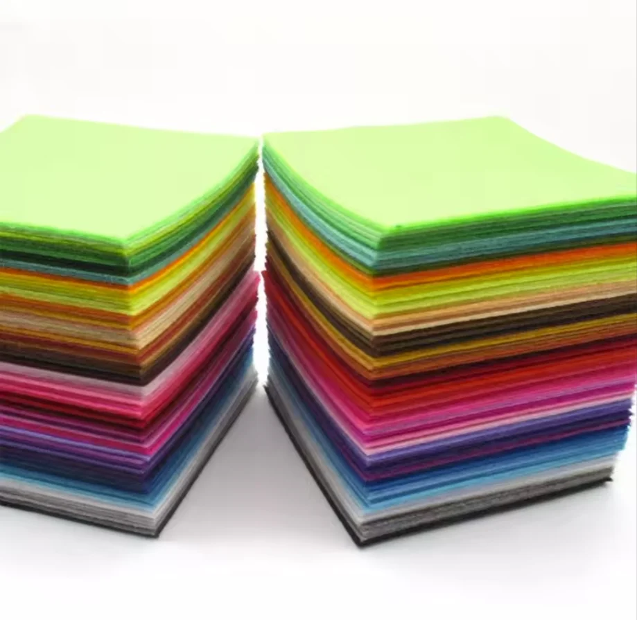 Colorful needle punched nonwoven felt carpet felt roll needle punched non-woven for handcraft