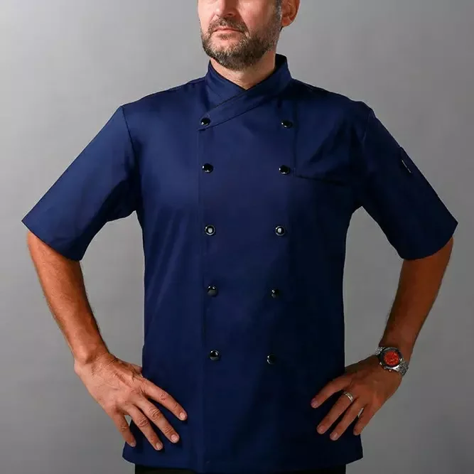 Chef Uniform Short Sleeves for unisex Style And Color Of Chef Uniform Chef  uniform  in cheap rate  for unisex custom logo