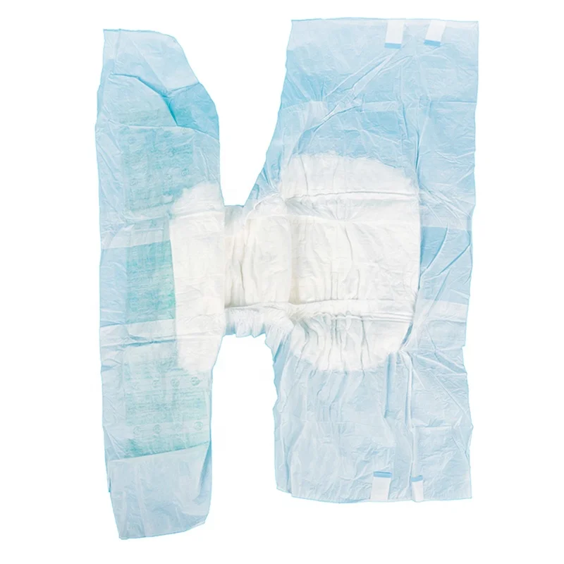 Adult Diapers Nurse Adult Super Absorption Printed Disposable Adult Diaper with Blue ADL
