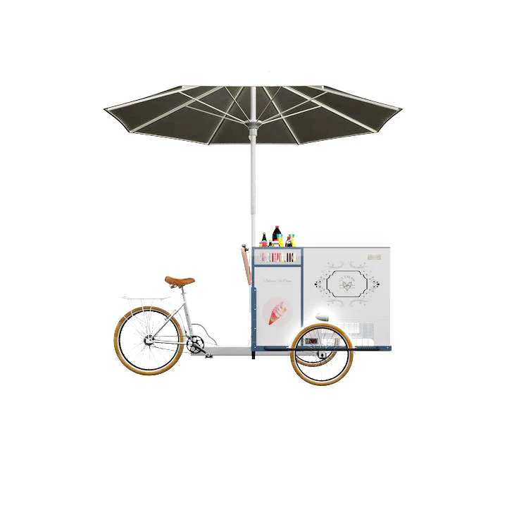 JEKEEN Street Food Bicycles for Coffee Sales Catering Three Wheeler Coffee Cargobike Tricycle