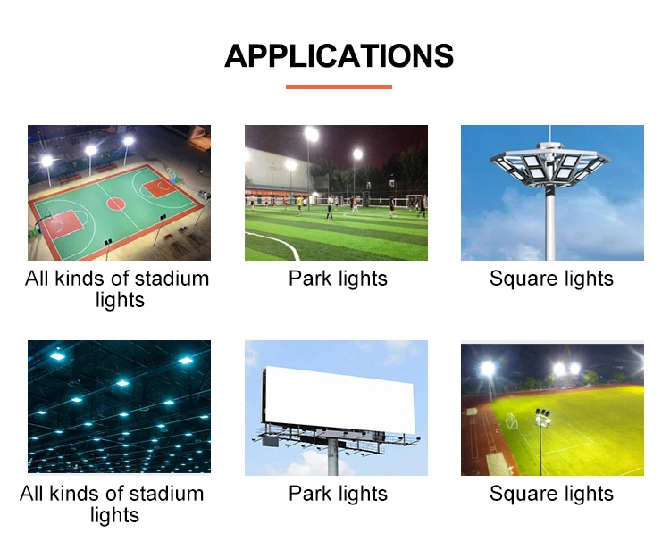 High Luminous Flux 200w 400W LED Flood Light IP67 with 7070 LED Chip for Stadium Badminton Court Other sports Lighting