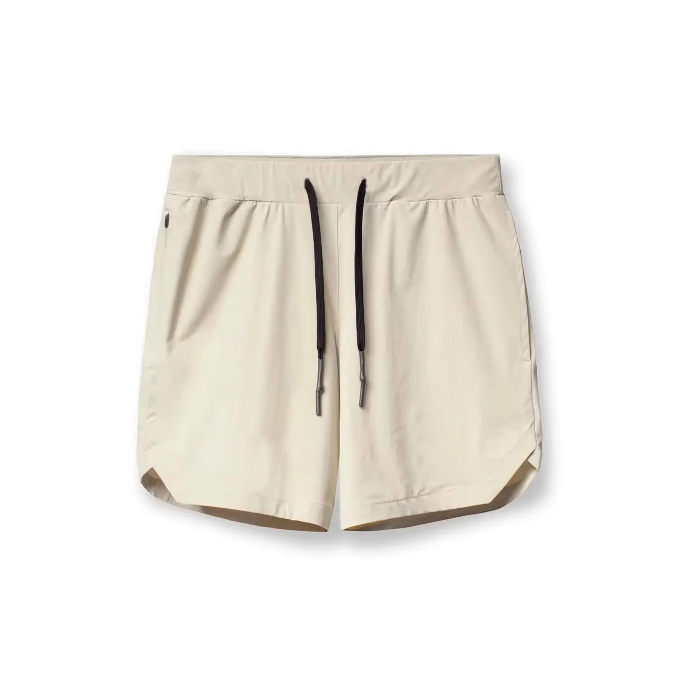 Custom Design Sublimation Streetwear 9 Inch Inseam Unisex Polyester Shorts with zipper Gym Shorts For Men