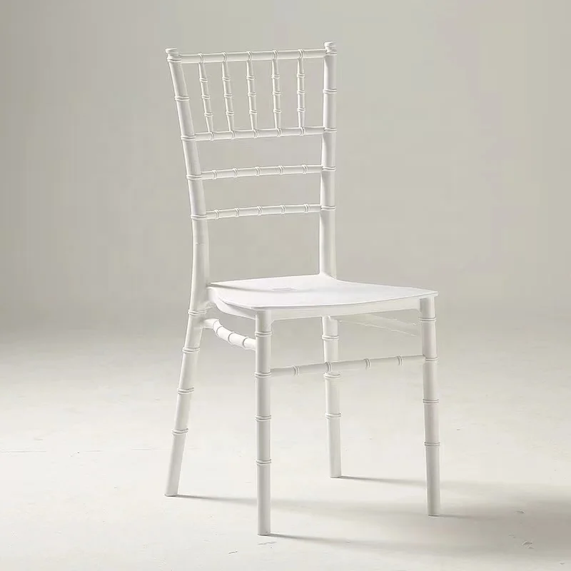 Fashion Wedding Bamboo Chair Dining Living Room Home Office Furniture Hotel Banquet Restaurant Plastic Backrest Chair