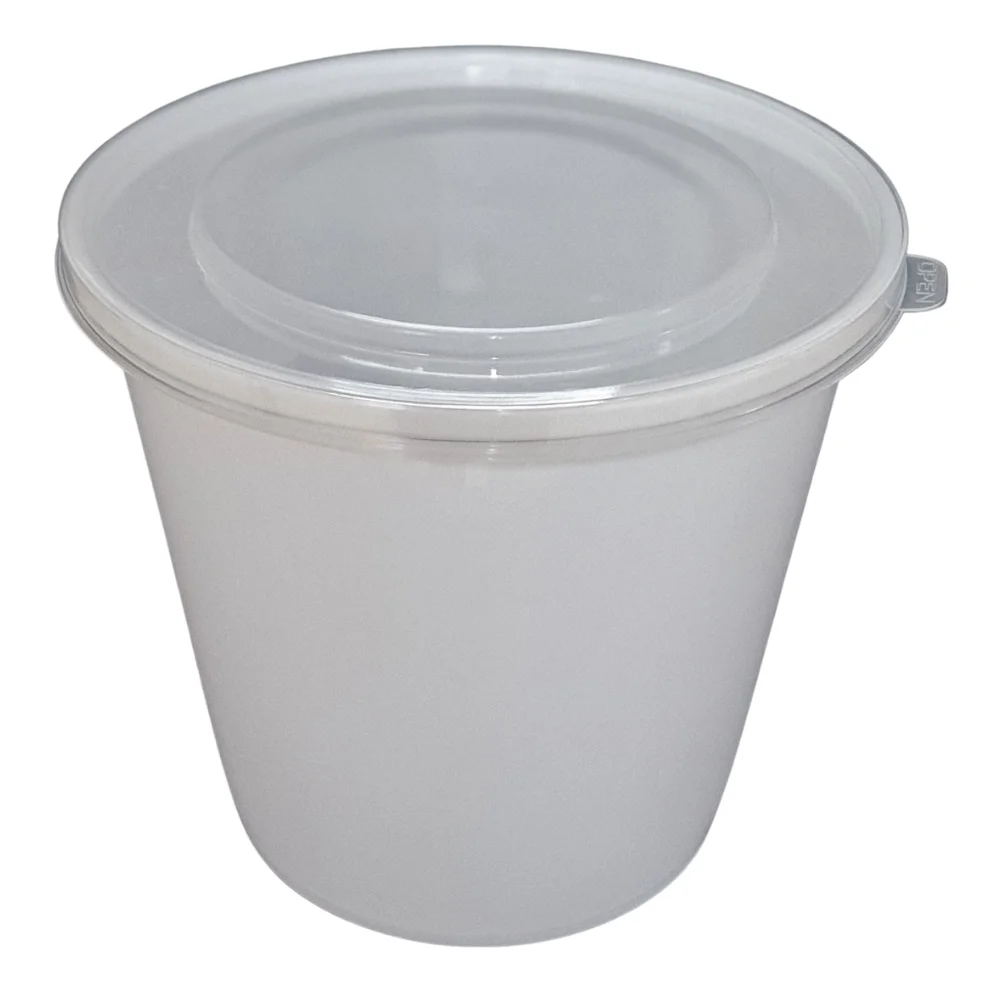 85 oz Plastic Popcorn Bucket with Lid Reusable Microwavable IML Custom Logo and Color Hot Sealing Large Popcorn Container