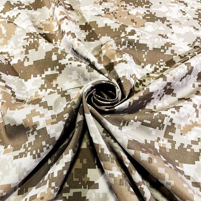 Factory Custom Desert Digital Camo Woven Craft PolyCotton TC ribstop Anti tear Print Pattern Camouflage Uniform Fabric