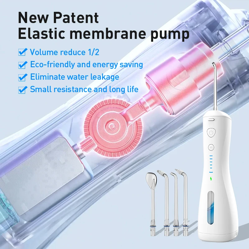 New Water Dental Jet IPX7 Waterproof USB Rechargeable Portable Cordless Electric Dental Water Flosser Oral Irrigator Toothpicks