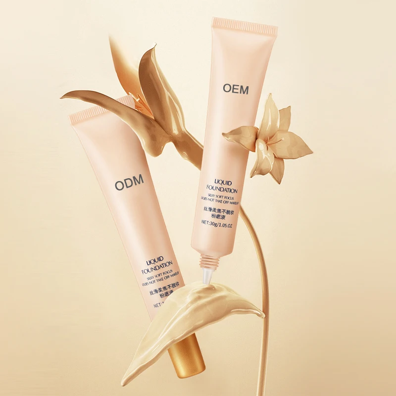 Guangzhou Foundation Supplier Custom Hd Makeup Long Wear Serum Based Foundation Private Label Matte Foundation For Oily Skin