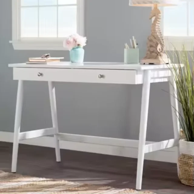 Desk Table With Two Drawers Modern Simple Designs Study Desk Bedroom Furniture Premium Quality From Indonesia
