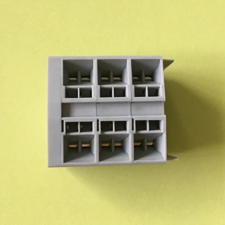 China Manufacturer Low Voltage Screwless Din Rail Terminal Block