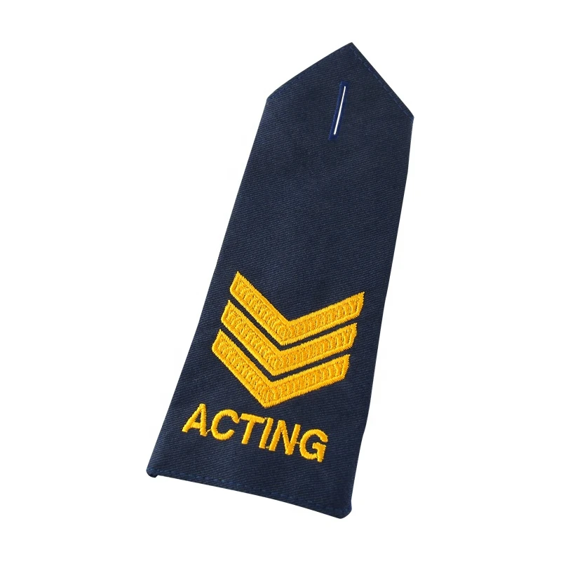 Factory Custom Saudi Arabia Classes Tactical Uniform Epaulettes Metal Shoulder Boards pins embroidered badges For Uniform