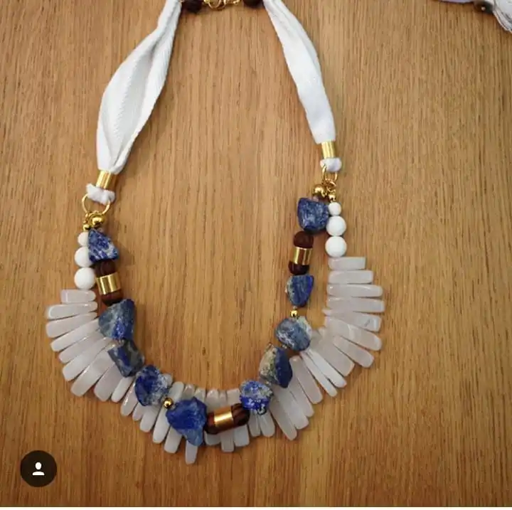 New Fashion round Pattern Resin Beaded Necklace Loose Beads from India for Jewelry Use