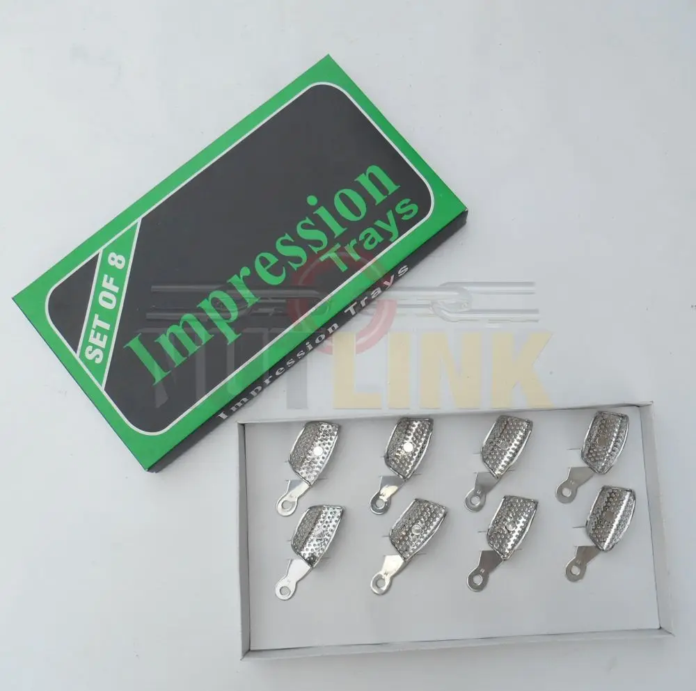 Dental Instruments Swivel Impression Tray, Upper & Lower Anterior Perforated | Dental Perforated Partial SECTIONAL Quadrant