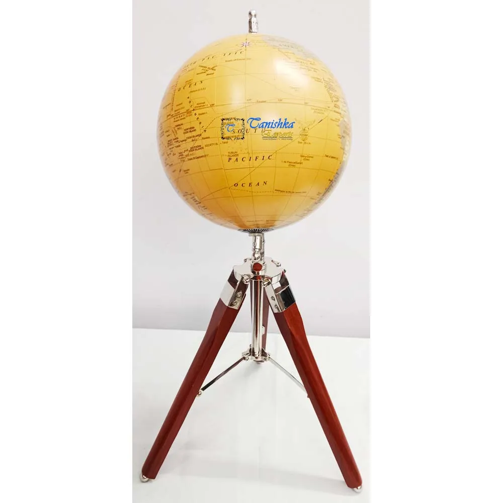 Декоративный мировой земной шар со штативом деревянная подставка из металла винтажный развивающий глобус декор для домашнего офиса Рождественский подарок