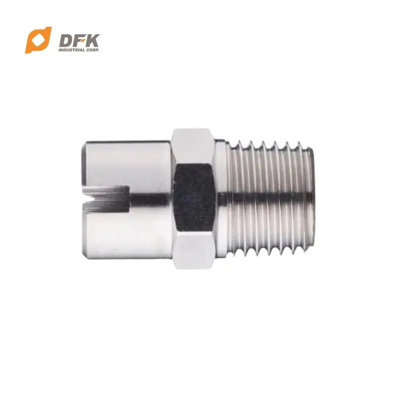 Stainless Steel Water Flat Fan Spray Nozzle For Wet Processing