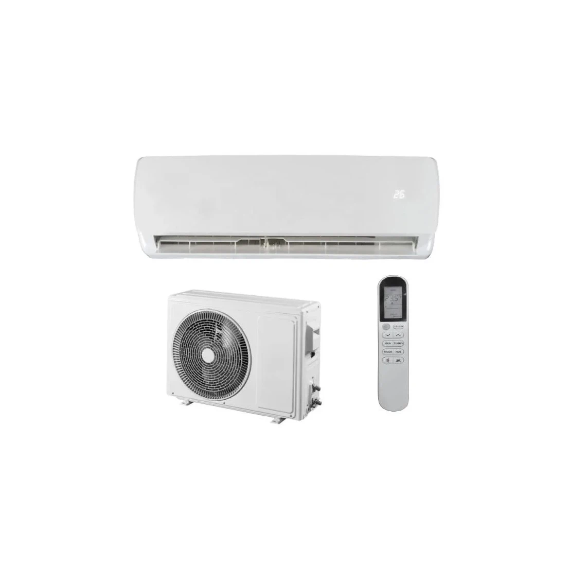 One-Stop 9000Btu 220V 50Hz Inverter Heat and Cool Split Air Conditioner System for Household and Hotel AC Power