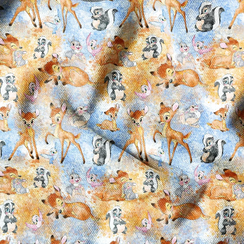 Factory Price Printed Waterproof Canvas Fabric Cartoon Pattern Poly Duck Fabric by The Yard for Canvas Shoes