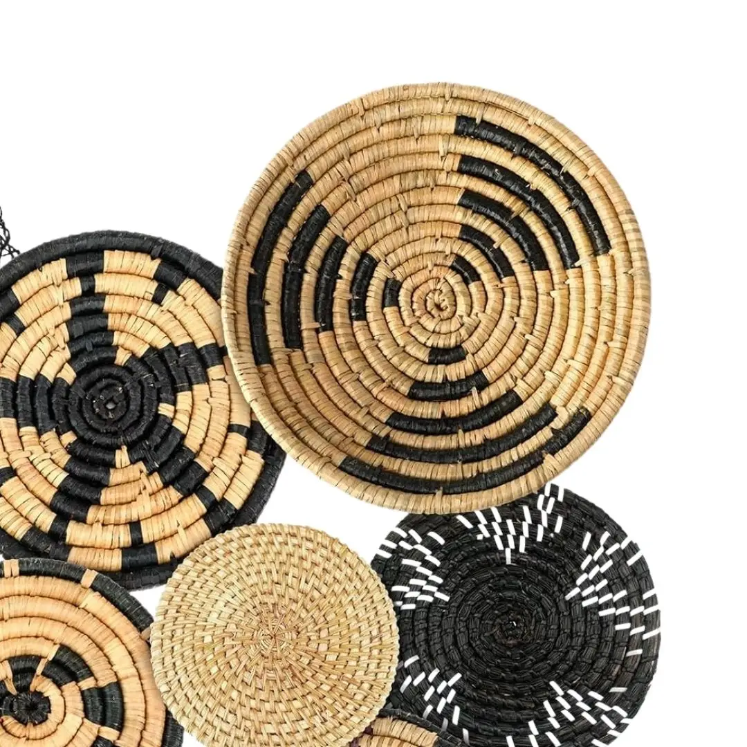 Alibaba Best Sellers Handicraft Wall Hanging Eco-Friendly Rattan Decoration for Your House Made in Vietnam Green Home Design