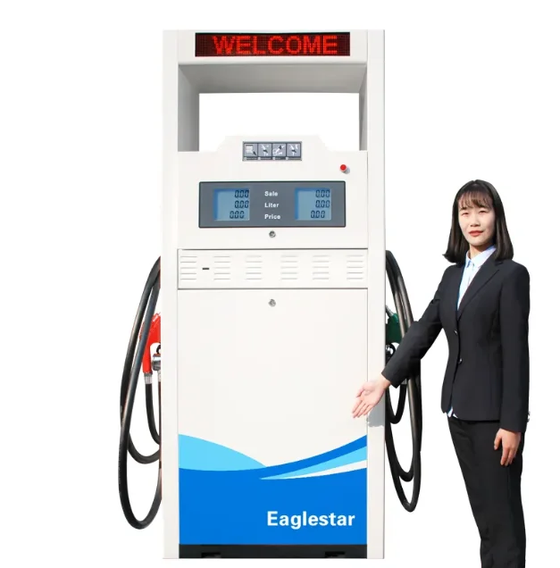 Bluesky Petrol Station Service Equipment 2 Nozzles Digital Petrol Gas Station Tatsuno Pump Mobile Fuel Dispenser