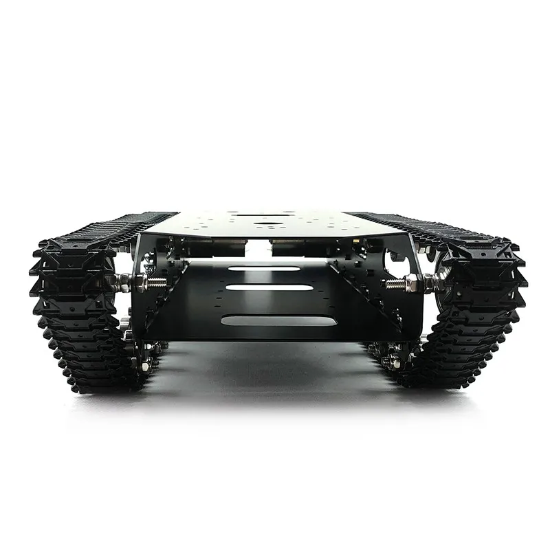 TS700 Tracked Robot Chassis Robot Tank Chassis Metal Track w/ Motor Encoding Disk without Controller