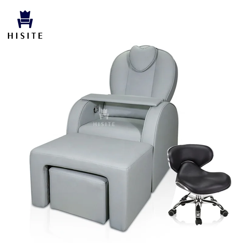 Hisite Comfortable Nail Salon Pedicure Chair Beauty Eyelashes Sofa with Footrest