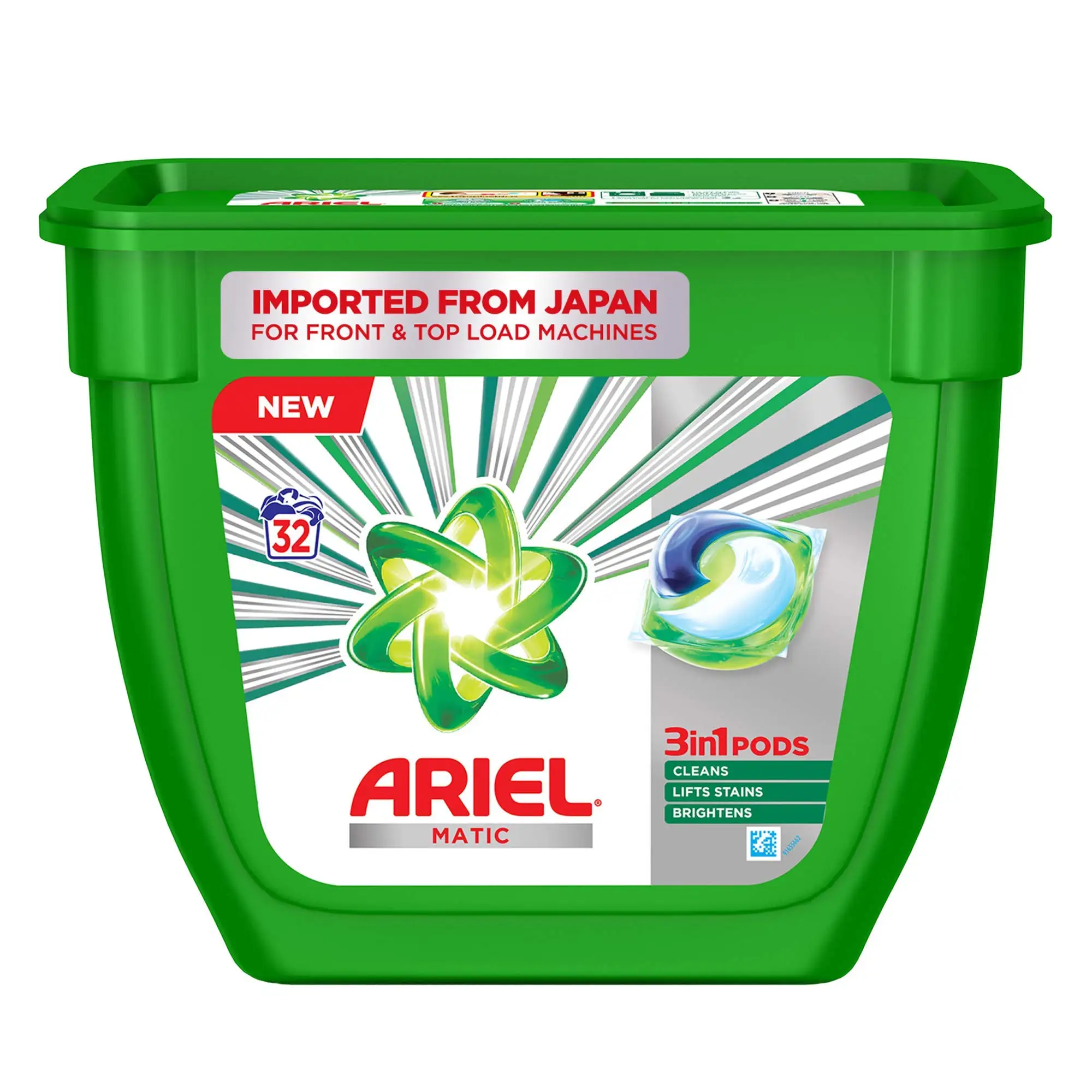 Cheap Ariel All In1 Pods Tub Plastic X1 477G Laundry Detergent 15 Capsules/Ariel washing powder detergent