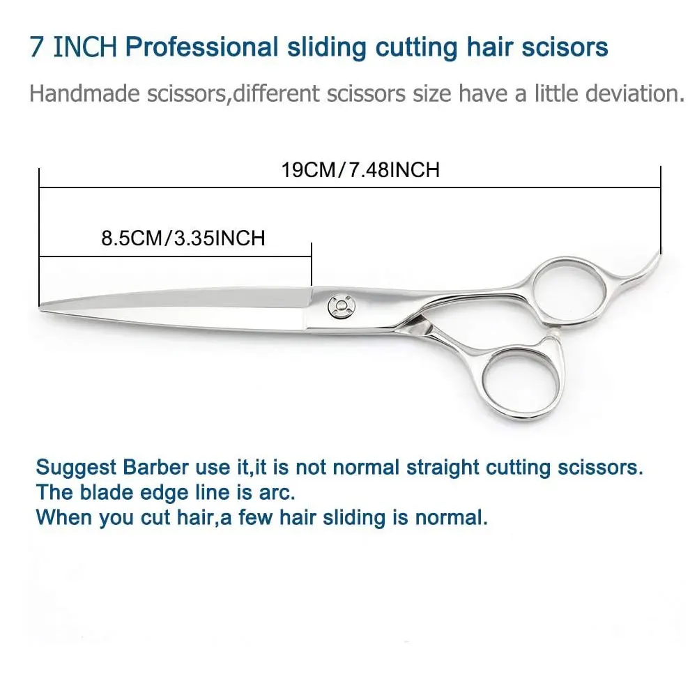 6 inch Professional barber hair scissors Professional Hot Selling Barber Shears 7 inch Long Japanese Stainless Steel scissors