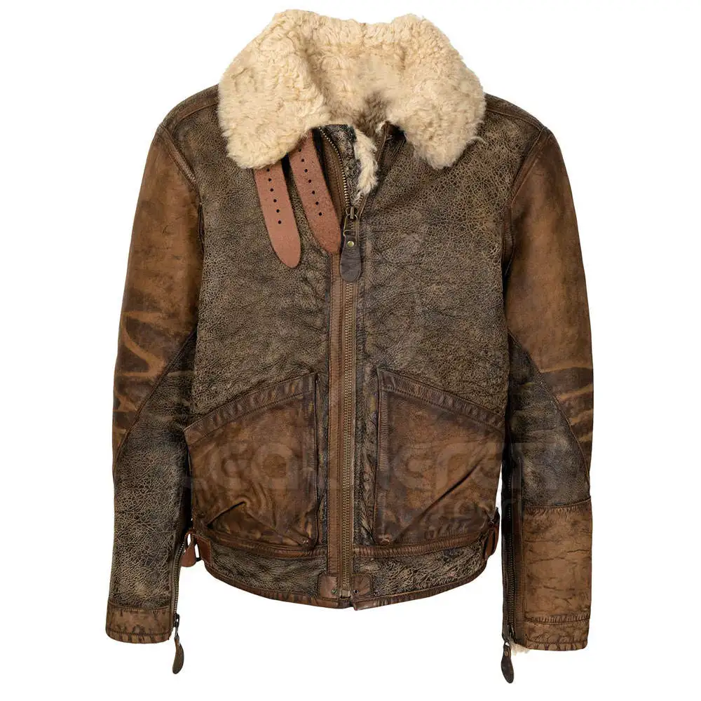 Winter all color Faux Suede Leather Jacket For Men Fur Collar Man Vintage Thick Leather Bomber Jacket for men/women