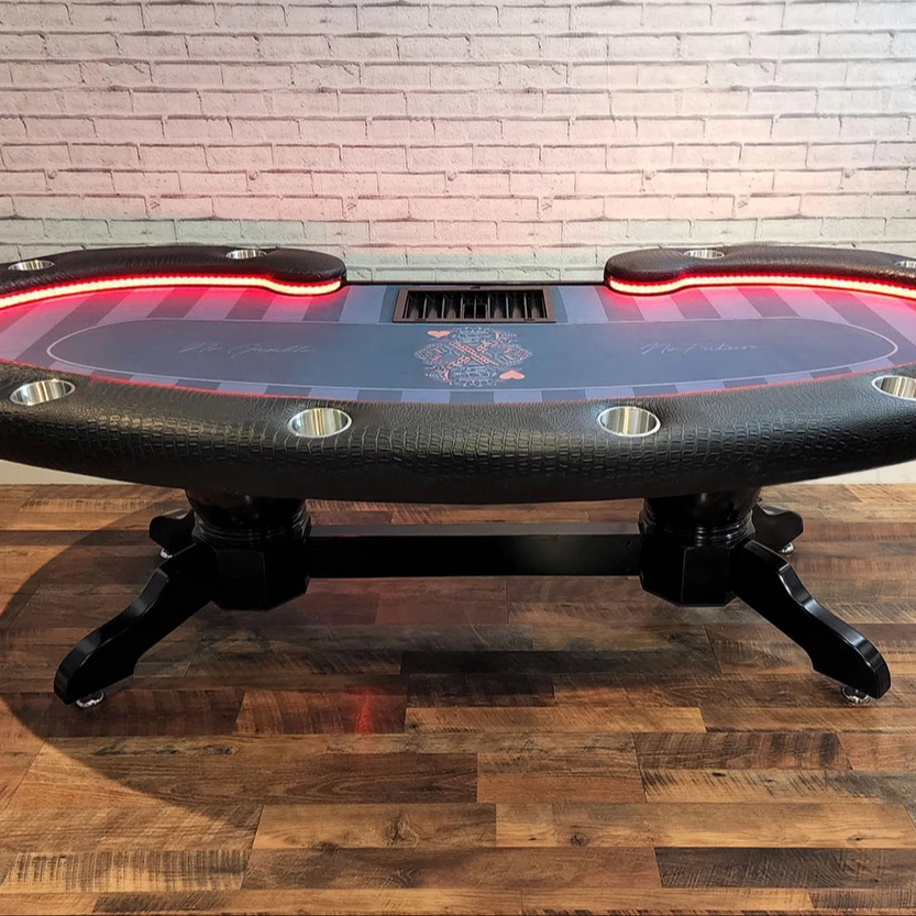Современный роскошный пользовательский игровой покер стол под заказ современные покерные столы для казино продажа в лучшем качестве