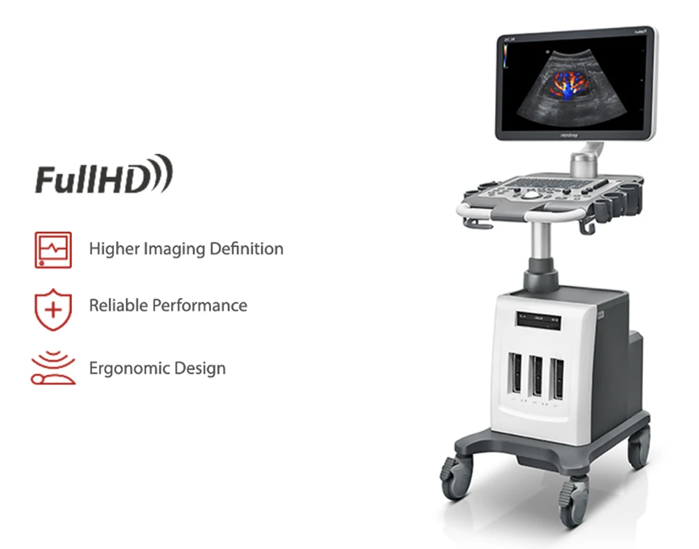 2023 Mindray DC-30 Ultrasound System 3D 4D Trolley Color Doppler Machine With 21.5 Inches Full HD LED Monitor