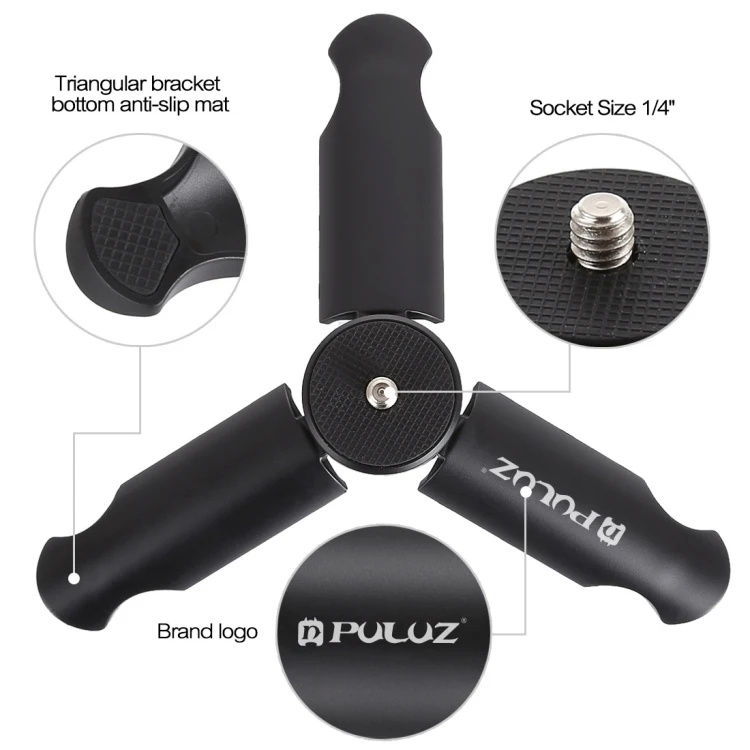 Best Quality Plastic Mini Plastic Tripod + Universal Phone Clamp Bracket for Taking Selfies and Recording Videos Hands Free