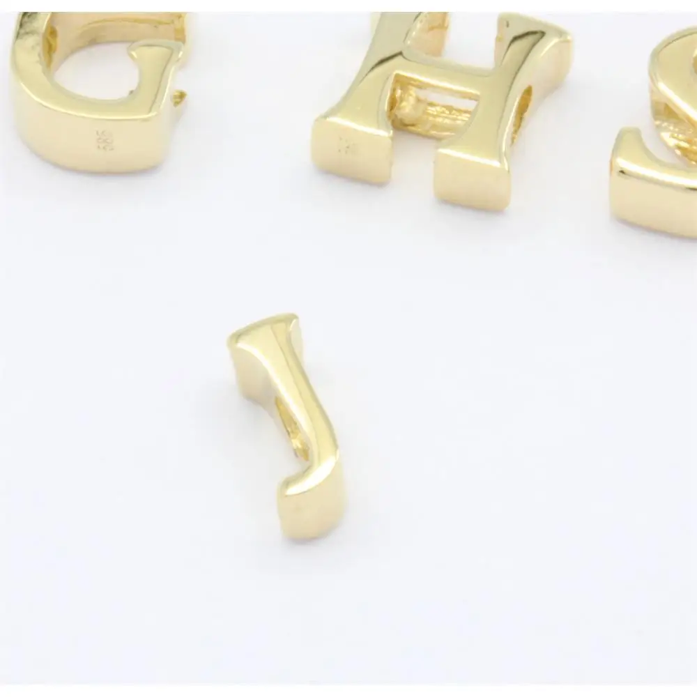 Wholesale 18K 14K 9K Gold Women A-Z 26 letters Initial pendant charms Necklace A-Z letters gift beaded jewelry bracelets