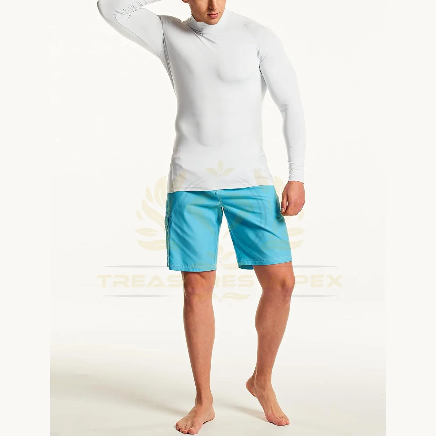 Plain Rash Guards Wholesale Long Sleeve BJJ Rash Guards Custom Blank Compression Shirts Design Your Own Swim Shirt Rash Guard