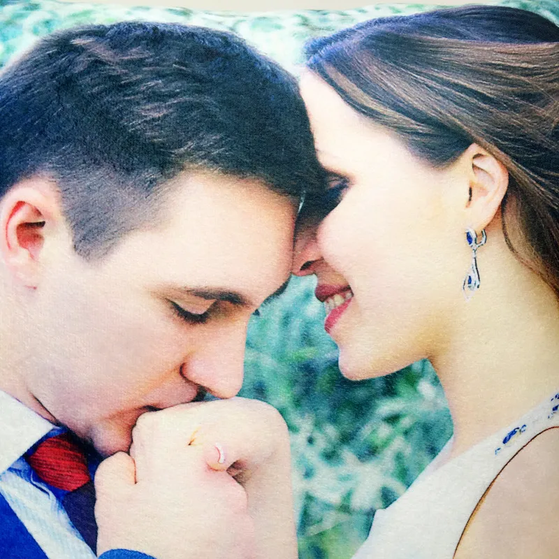 Wholesale Personalized Photo Custom Pillowcase Cotton and linen polyester velvet Pillow Cover  Decoration pillow