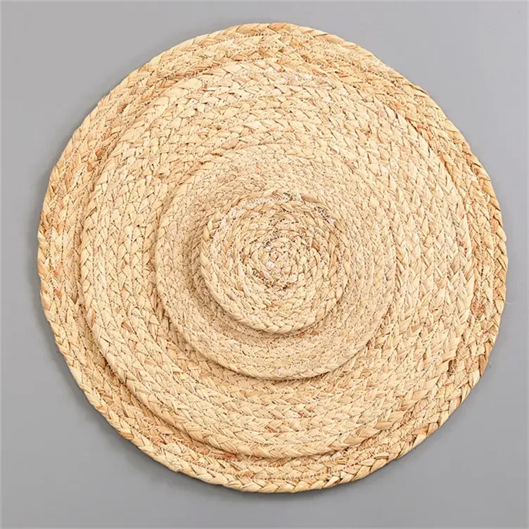 Wicker Wholesale Sets Straw Placemats Water Hyacinth Seagrass Coasters Handmade Products Wedding Table Decoration & Accessories