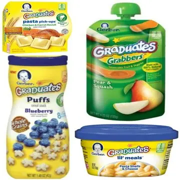 Nestle Gerber Graduates Multiple Flavors Breakfast Cereals and  Snacks For Sale