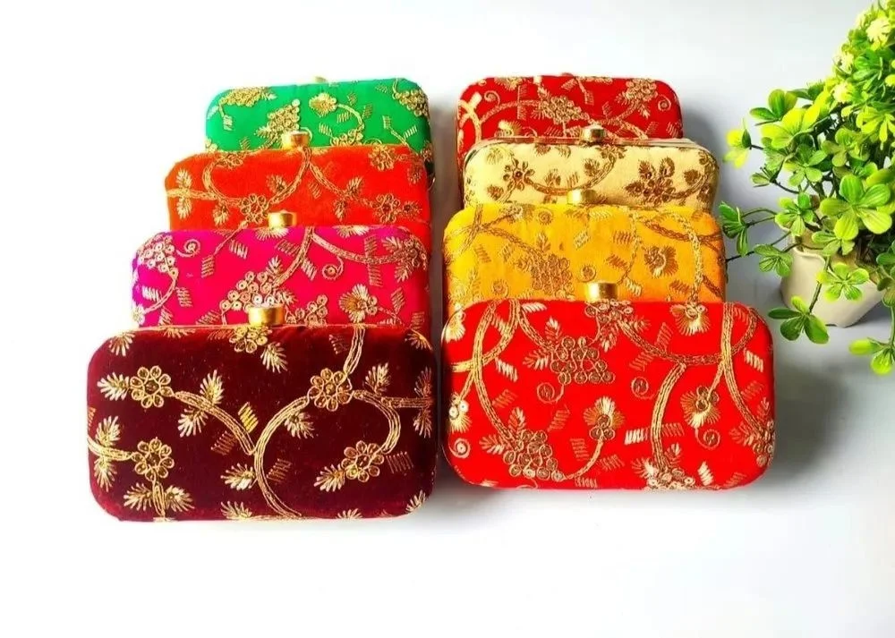 Indian Handmade Woman Designer bag Purse Evening Hand Bags For Ladies Girl Party wear clutch