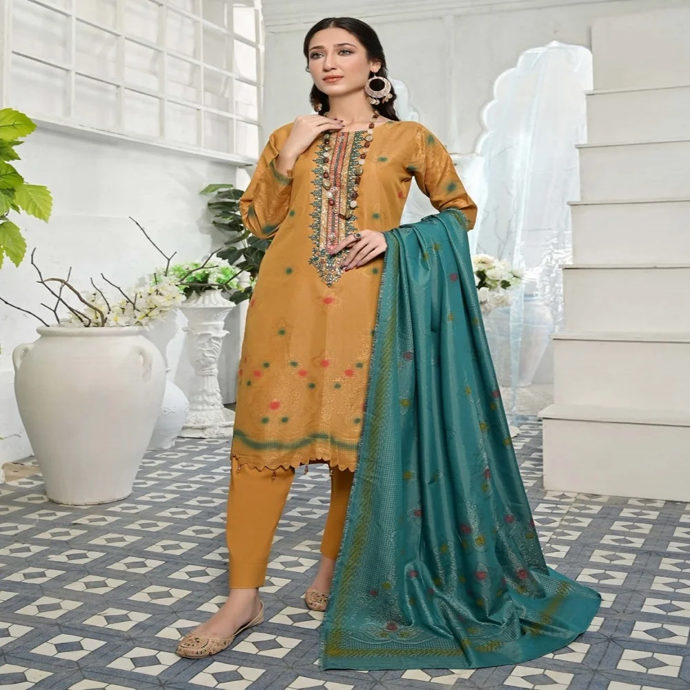 Salwar Suits Pakistan and Indian Banarsi Jacquard 3 Piece Ladies Suits with Embroidery by Bin Hameed Volume PARI