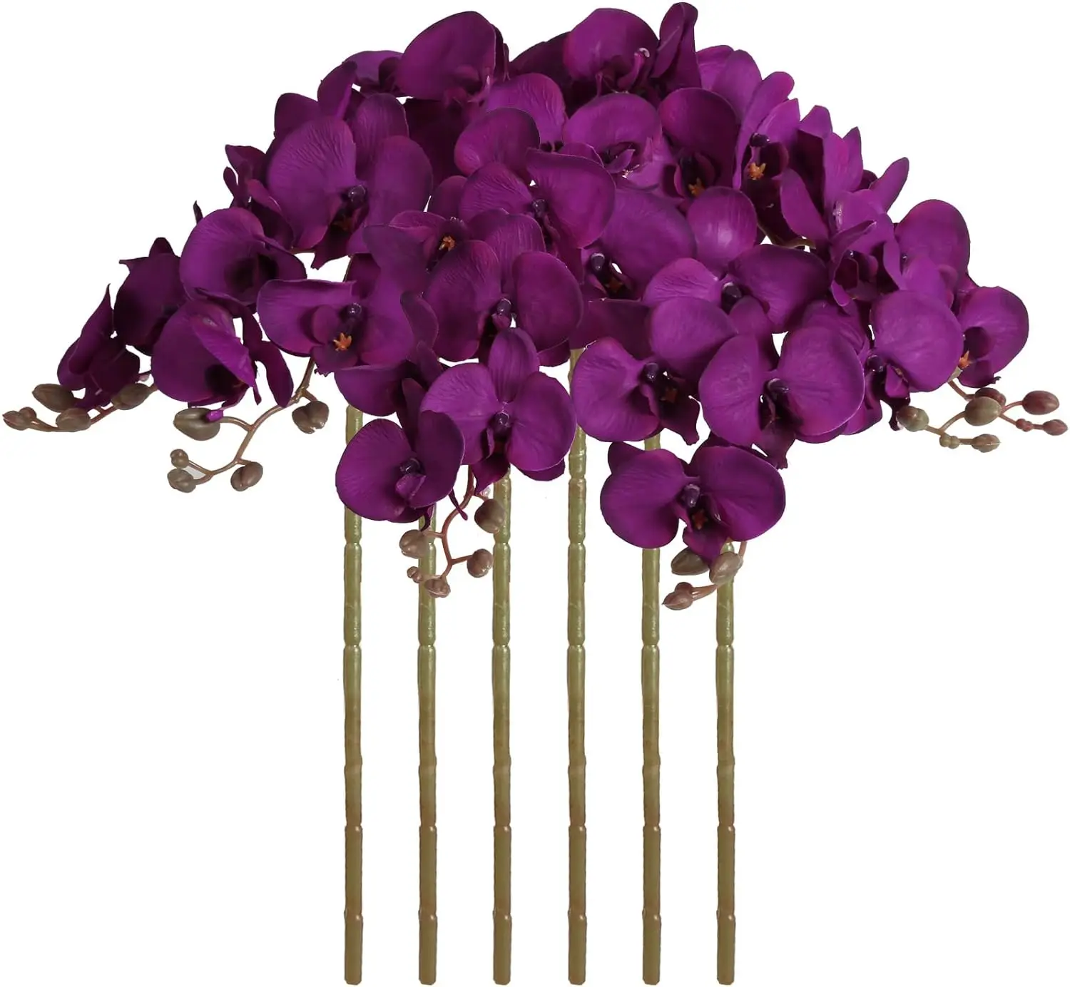 THAOF-102 Wholesale price Artificial Orchid Flower Plant Real Touch Faux Orchids Phalaenopsis Flower Arrangement