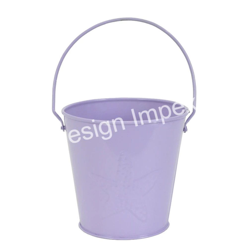 Outdoor Supplies Garden Bucket High Quality Metal Multifunctional Storage and Planter With Handle Made in India