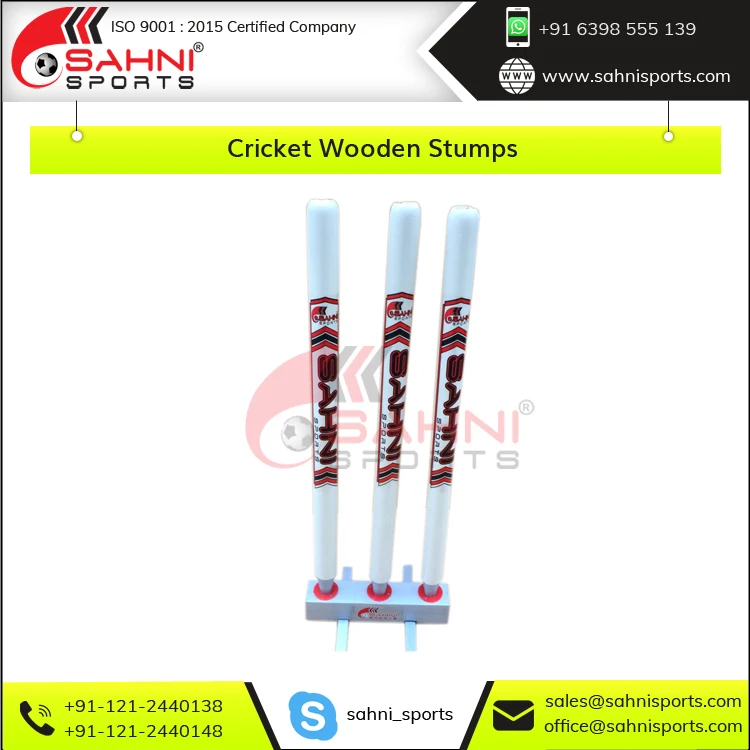 Деревянные стопки для крикета превосходного качества с набором парусов по оптовой цене