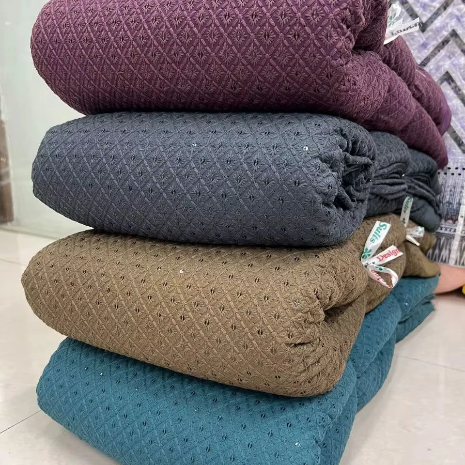 Вышитая ткань из искусственного жоржета 44-45 высококачественная элегантная и универсальная для моды поделок Новинка